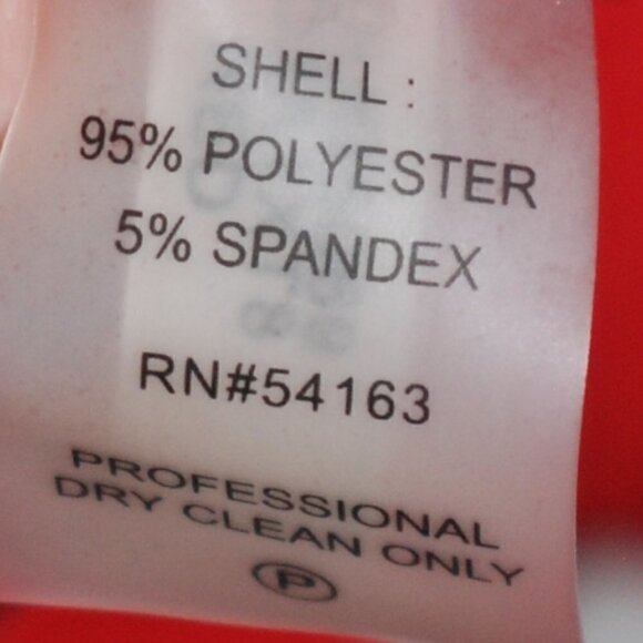 Calvin Klein Womens Size 6 Cocktail Red Dress Party Wedding Christmas Holiday - Picture 4 of 6